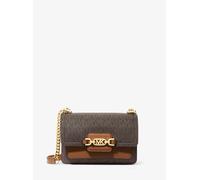Michael Kors Heather Umhängetasche dunkelbraun, Canvas, Damen