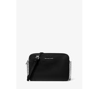 Jet Set Large Saffiano Leather Crossbody Bag - in schwarz - aus Textil &Metall