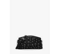 MK Wandelbare Clutch Athena mit Blumenapplikationen - Schwarz - Michael Kors