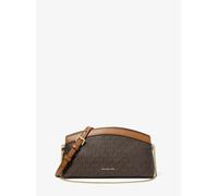 MK Wandelbare Clutch Athena Small mit Signature-Logomuster - Braun - Michael Kors
