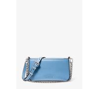 MK Wandelbare Pochette Bryant Small Aus Gekrispeltem Leder - Blau - Michael Kors