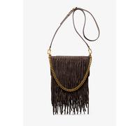 MK Wandelbare Pochette Bryant Small Aus Wildleder Mit Fransen - Braun - Michael Kors