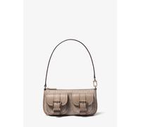 MK Wandelbare Pochette Zoe Small Mit Signature-Logomuster - Natur - Michael Kors