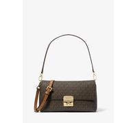 MK Wandelbare Schultertasche Addie Medium mit Signature-Logomuster - Braun - Michael Kors