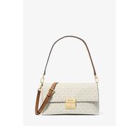 MK Wandelbare Schultertasche Addie Medium mit Signature-Logomuster - Natur - Michael Kors