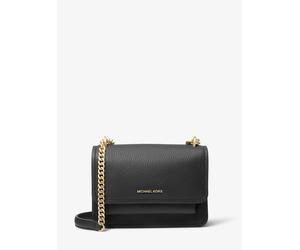 MK Wandelbare Schultertasche Claire Small Aus Gekrispeltem Leder - Schwarz - Michael Kors