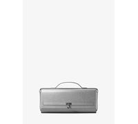 MK Wandelbare Schultertasche Hamilton Moderne Medium aus Leder in Metallic-Optik - Silberton - Michael Kors