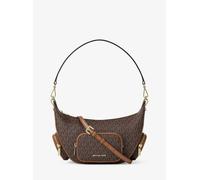 MK Wandelbare Schultertasche Merritt Medium Mit Signature-Logomuster - Braun - Michael Kors