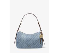 MK Wandelbare Schultertasche Nolita Medium Aus Denim Mit Logoprägung - Blau - Michael Kors