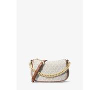 MK Wandelbare Umhängetasche Carmela Small Mit Signature-Logomuster - Natur - Michael Kors