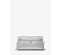 MK Wandelbare Umhängetasche Hamilton Moderne Extra-Small Aus Leder In Metallic-Optik - Silberton - Michael Kors