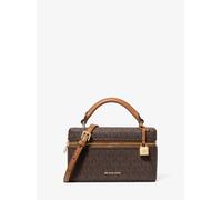 MK Wandelbare Umhängetasche Jana Extra-Small mit Signature-Logomuster - Braun - Michael Kors