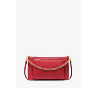 MK Wandelbare Umhängetasche Jet Set Medium Aus Gekrispeltem Leder - Rot - Michael Kors