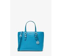 MK Wandelbare Umhängetasche Quinn Small aus gekrispeltem Leder - Blau - Michael Kors