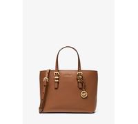 MK Wandelbare Umhängetasche Quinn Small aus gekrispeltem Leder - Braun - Michael Kors