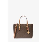 MK Wandelbare Umhängetasche Quinn Small mit Signature-Logomuster - Braun - Michael Kors