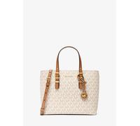 MK Wandelbare Umhängetasche Quinn Small mit Signature-Logomuster - Natur - Michael Kors