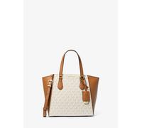 MK Wandelbare Umhängetasche Taryn Small Aus Signature-Logostoff Und Leder - Natur - Michael Kors