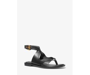 MK Wickelsandale Irene aus Leder - Schwarz - Michael Kors
