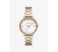 MK Zweifarbige Armbanduhr Pyper Mit Pavé Und Logo - Silberton - Michael Kors