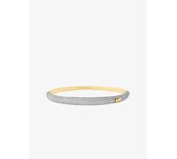 MK Zweifarbiger, Gewölbter Armreif Mit Pavé - Silberton - Michael Kors