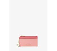 MK Zweifarbiges Kartenetui Jet Set Small aus gekrispeltem Leder - Rosa - Michael Kors