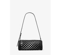 MK Zylindrische, gehäkelte Pochette Izzy Small - Schwarz - Michael Kors