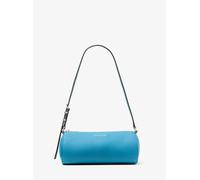MK Zylindrische Pochette Izzy Small aus gekrispeltem Leder - Blau - Michael Kors