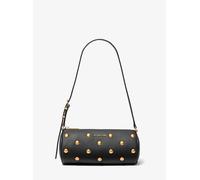 MK Zylindrische Pochette Izzy Small aus gekrispeltem Leder mit Nieten - Schwarz - Michael Kors