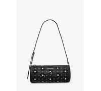 MK Zylindrische Pochette Izzy Small aus gekrispeltem Leder - Schwarz - Michael Kors