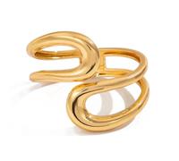 MKEMQXBEP Übertrieben Heavy Metal Big Open Torques Choker Halskette Fot Frauen Goth Einstellbare Chunky Kette(Bracelet G 1PC)