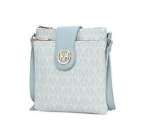 MKF Collection Crossbody-Taschen für Damen, veganes Leder, Umhängetasche, Handtasche, Geldbörse von Mia K, Wrigley Hellblau, Medium, Wrigley