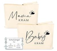 MKISHINE Geschenke Für Werdende Mutter Schutzengel Schlüsselanhänger,Schwangere Mutter Beutel mit Reißverschluss Babyparty Geschenke für Mama Geschenkset für Schwangere,