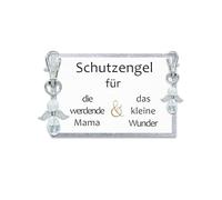 MKISHINE Schutzengel Schlüsselanhänger Geschenk für die werdende Mama und das kleine Wunder - Glücksbringer Schwangerschaft Baby unterwegs Babyparty