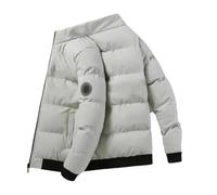 Mkjuuior Herbst Und Winter Herren-Ethno-Reißverschlussjacke, Lässige Bomberjacke, Schmale Jacke Mit Schalkragen, Winddichte Jacke