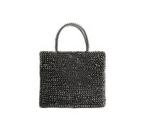 MKLHAVB Modische handgewebte silberne Handtasche, handgewebte Umhängetasche aus PVC, glänzende rechteckige Clutch, schicke Kettenhandtasche Glitzer-Handtasche(Color 7)