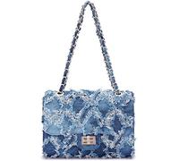 MKP COLLECTION Modische Damen-Handtasche/Schultertasche mit geflochtenen Lederketten