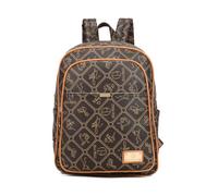 MKP modischer Damen-Rucksack, Geldbörse, PU-Leder, wandelbar, mittelgroß, für Reisen, Schultertaschen, Handtasche und Geldbörse, 2 Stück, Coffee/Cream-n, Medium