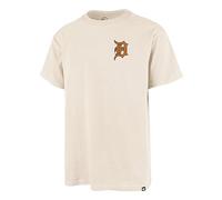 MLB Detroit Tigers Backer Echo Cooperstown Natural Vintage Logo T-Shirt XXL