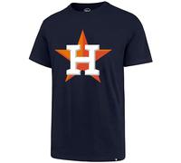 MLB Herren-T-Shirt mit Aufdruck Match Team Color Primary Logo Word Mark (Houston Astros Navy Large)
