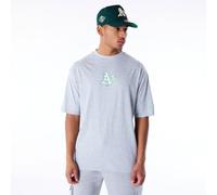 MLB World Series Oversized T-Shirt Oakland Athletics Heather Grey Whitete