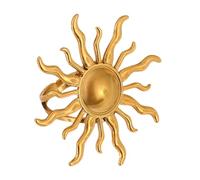 [Mllepjdh] einfacher Fingerring, verstellbarer offener Fingerschmuck in Herz-/Sonnenform, ideal für Partys und den täglichen Gebrauch