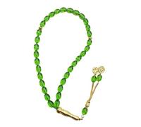 Mllepjdh Trendy Golden Color Glass Armband Ovale Perlen Nachhaltige Option Alltag Accessoire Glas Handgelenk Kette Mode Goldenes Ohrdesign