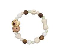 MLWSKERTY Verspieltes Bären Armband aus Keramik mit einzigartiger ästhetischer Kollektion Alltagsschmuck für lässige Outfits und Paare Leichtes Charm Armband aus Keramik