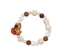 MLWSKERTY Verspieltes Bären Armband aus Keramik mit einzigartiger ästhetischer Kollektion Alltagsschmuck für lässige Outfits und Paare Leichtes Charm Armband aus Keramik