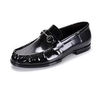 MlYJmer ,Schwarz,40 EU, Herren Loafer Klassische Slipper Business Schuhe Lackleder Formelle Geschäftsmokassins
