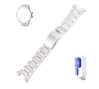 MMBAY 26 mm GST-B100 Edelstahl-Uhrenarmbänder passend für Casio G-STEEL G-Shock GST-210 400G GST-B100 GST-W100 W110 W300 GST-S100 S100D S110 S110D S300 Ersatzarmband für Männer u