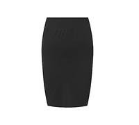 MMOOVV Professioneller Kurzrock, hüftbedeckender Rock, hoch taillierter A-Linien-Rock Kurzer Enger Rock Gummizug in der Taille Damen (Black, XXL)