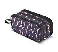 Mnsruu Federmäppchen mit großem Fassungsvermögen, 3 Fächern, Stifteetui, für Jungen, Mädchen, Schule, Bürobedarf, Aufbewahrung, Organizer, großes Federmäppchen, rosa Flamingo, tropischer Vogel, Blume