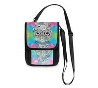 Mnsruu Reisebrieftasche mit Blumen und Aquarell-Motiv, Reisepasshülle, Kreditkartenetui, Unisex, Crossbody-Börse, Reisebrieftasche mit verstellbarem Riemen, #01, Einheitsgröße, modisch